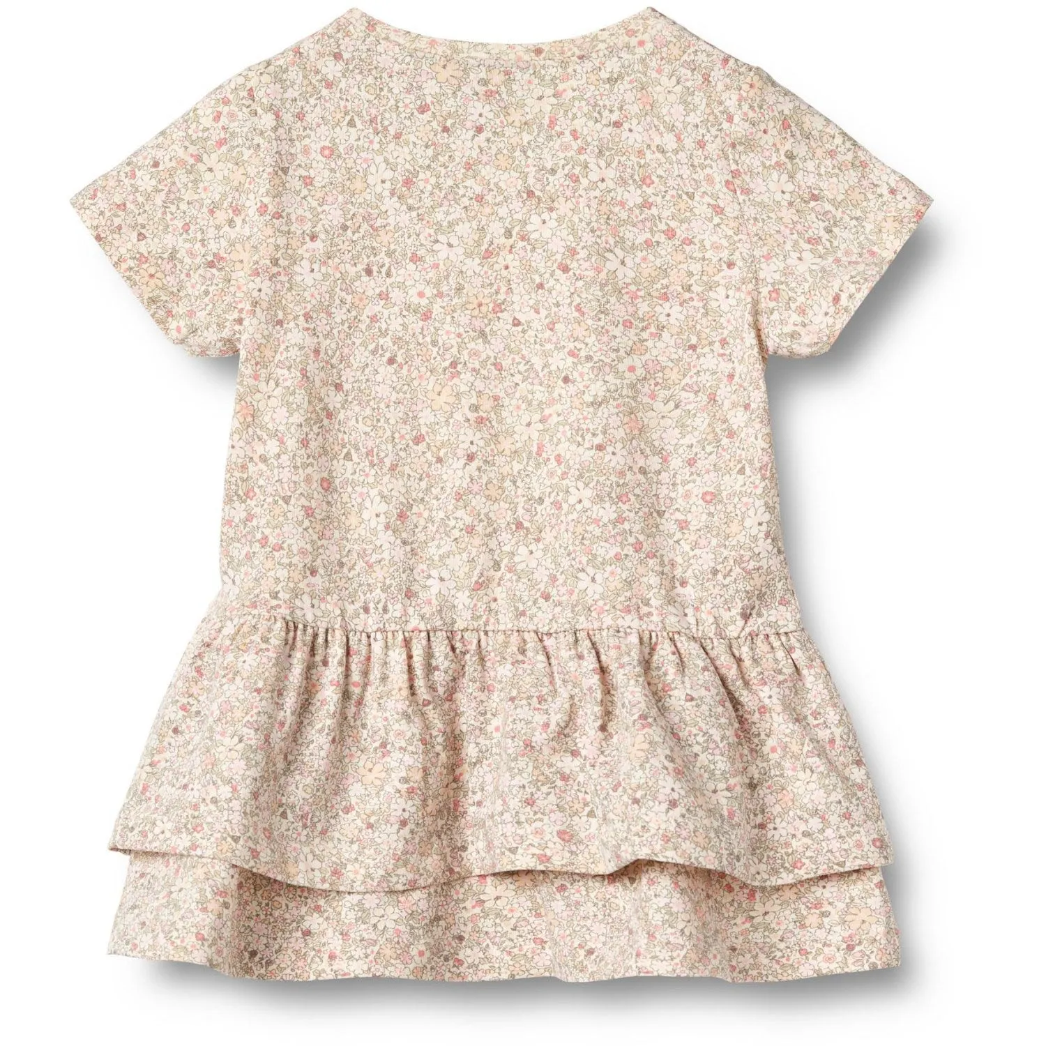 Wheat Cream Flower Meadow Jersey Dress Johanna