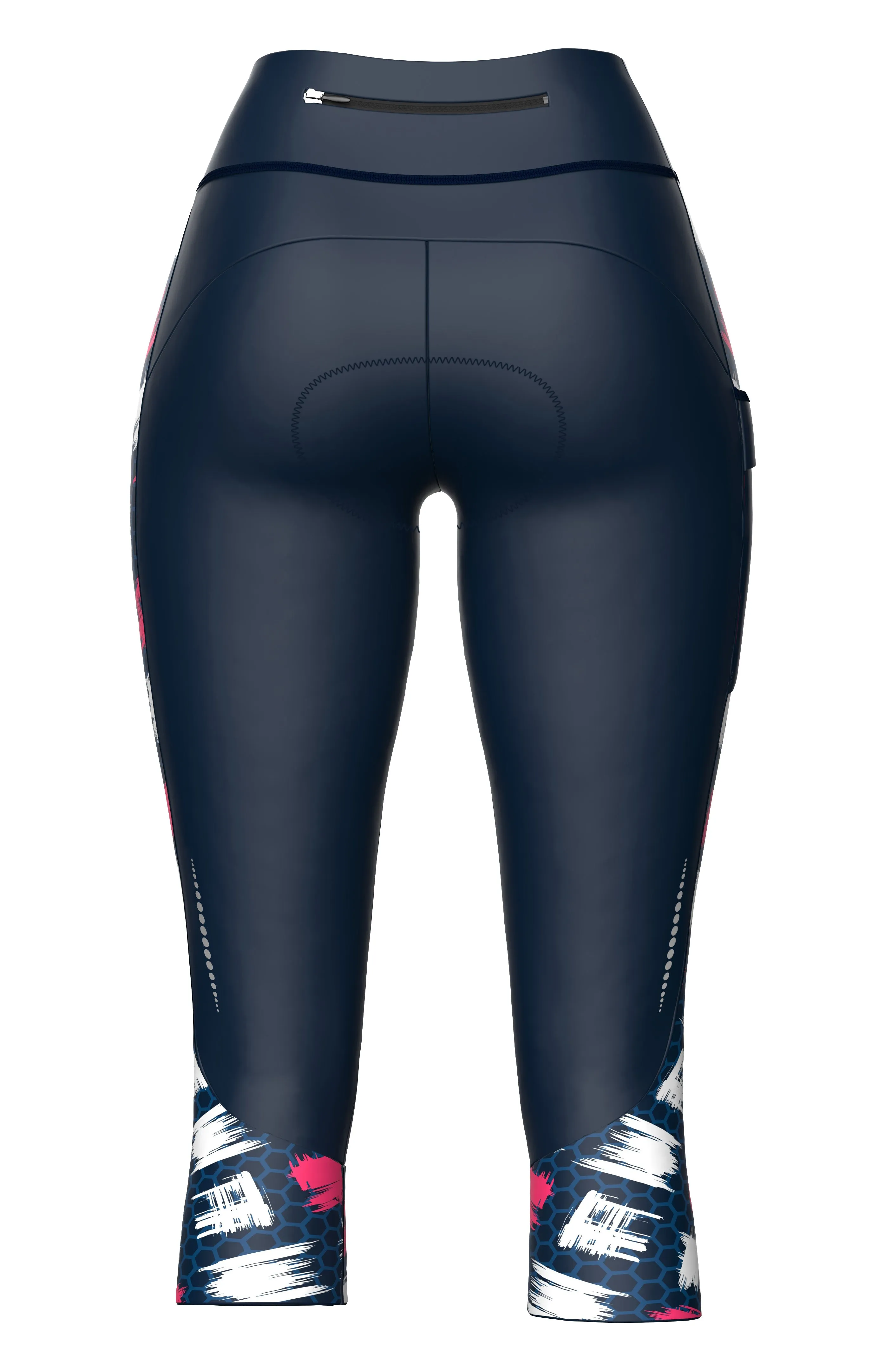 Women brushed Cubes Cycling Tights