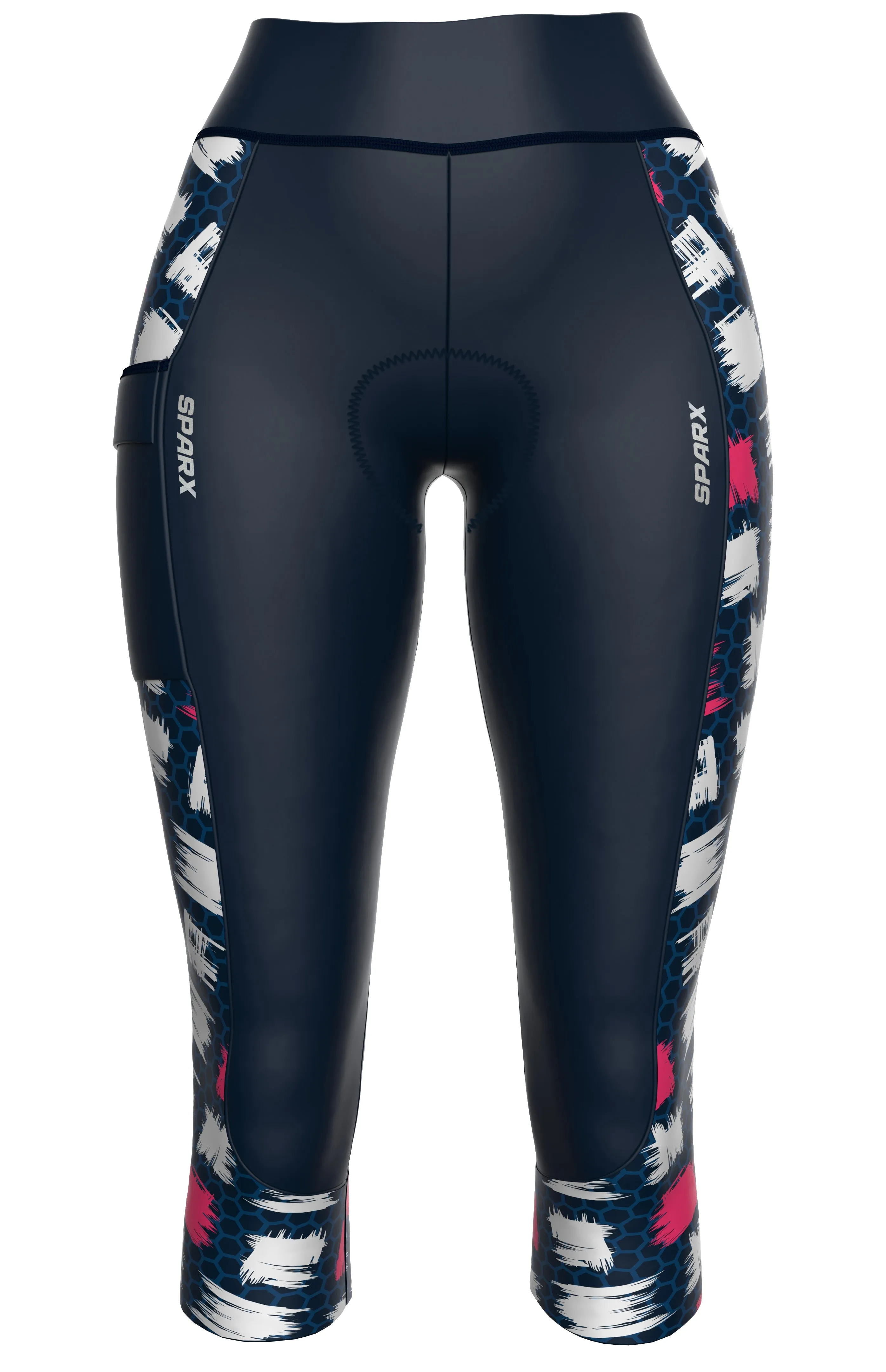 Women brushed Cubes Cycling Tights