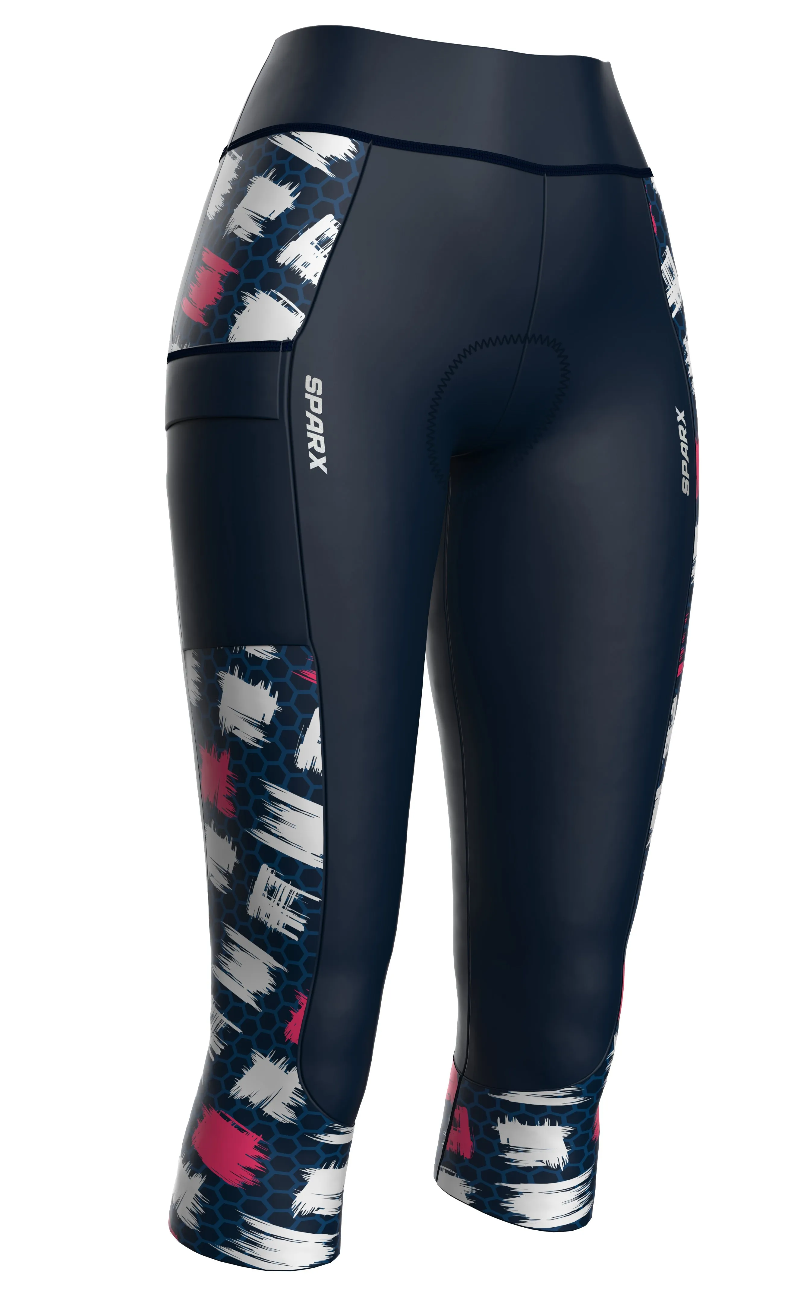 Women brushed Cubes Cycling Tights