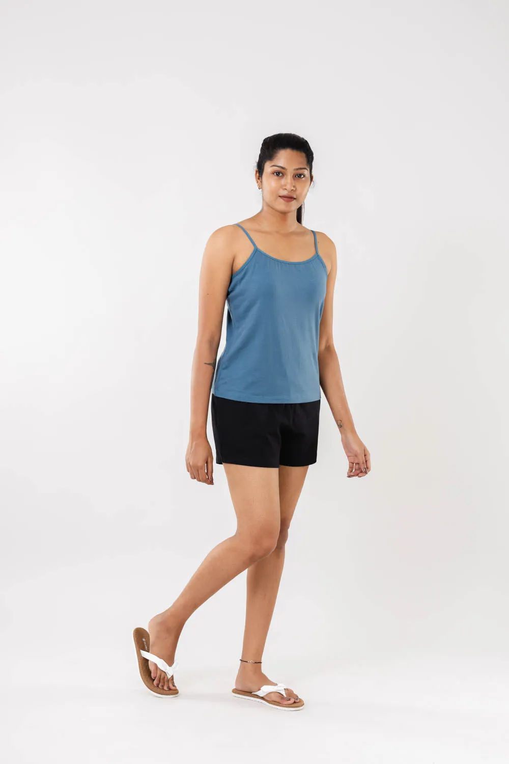 Women Cadet Blue Camisole Slip