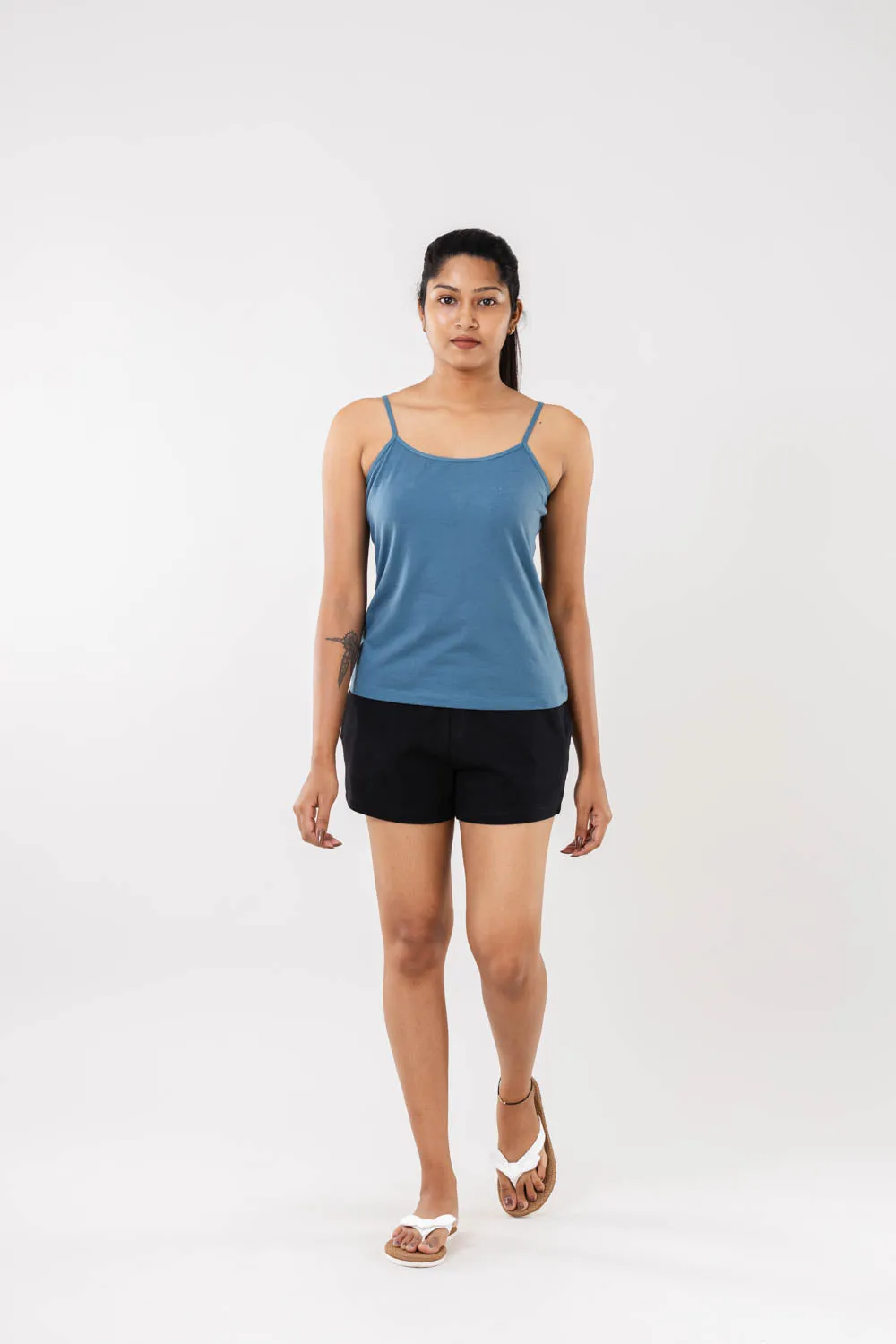 Women Cadet Blue Camisole Slip