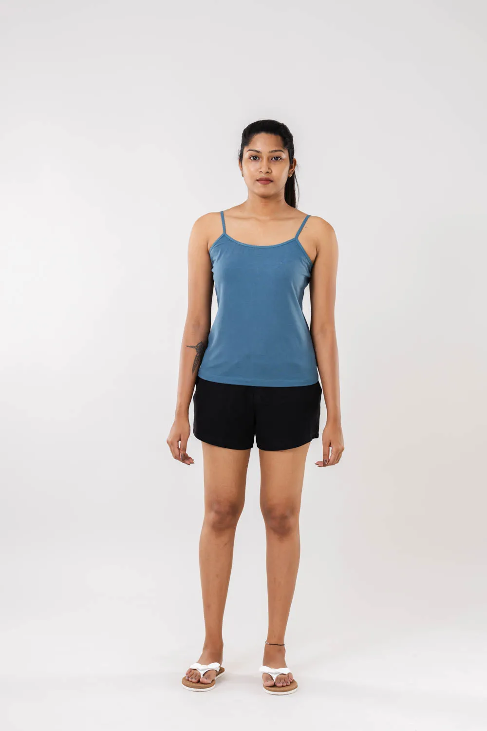 Women Cadet Blue Camisole Slip