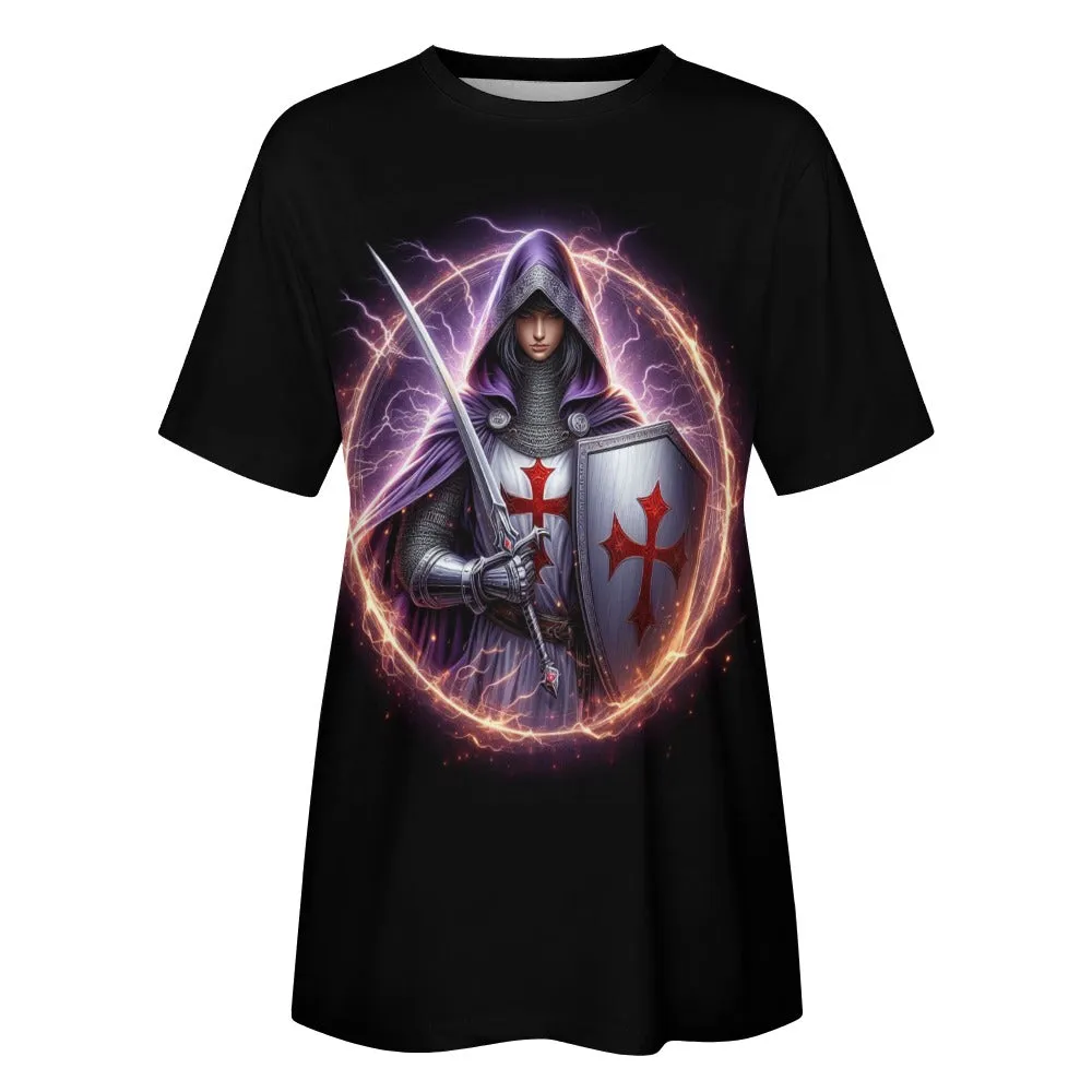 Women's Electrified Warrior Princess Cotton T-Shirt