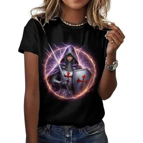 Women's Electrified Warrior Princess Cotton T-Shirt