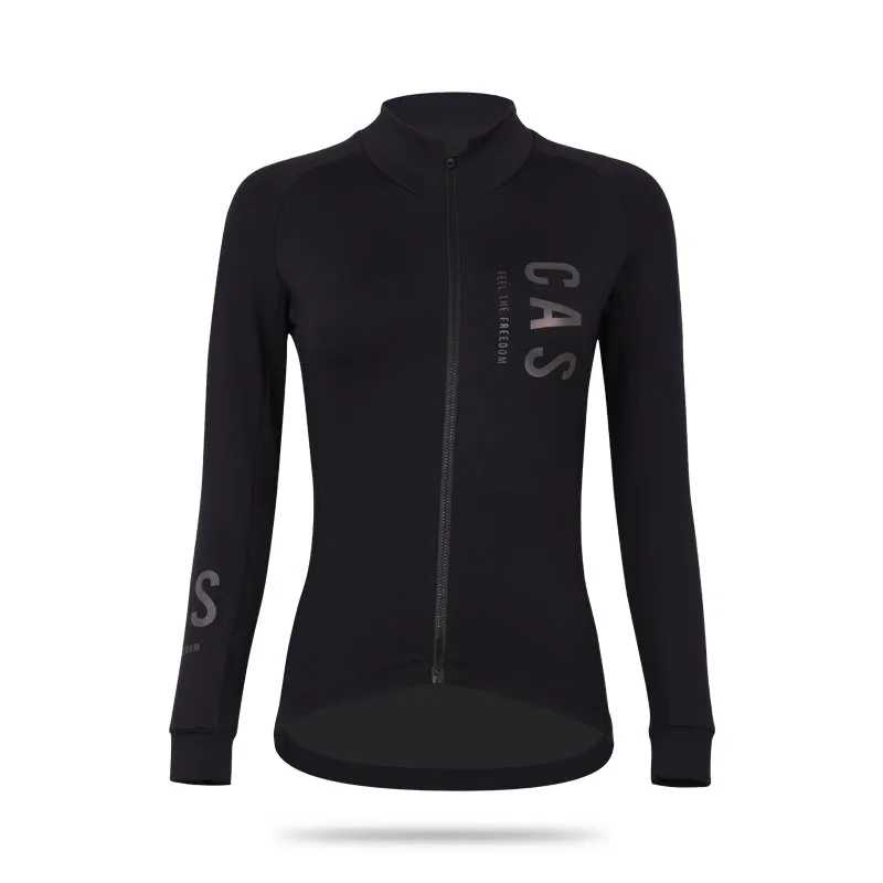 Women's Midnight Black LS Thermal Jersey