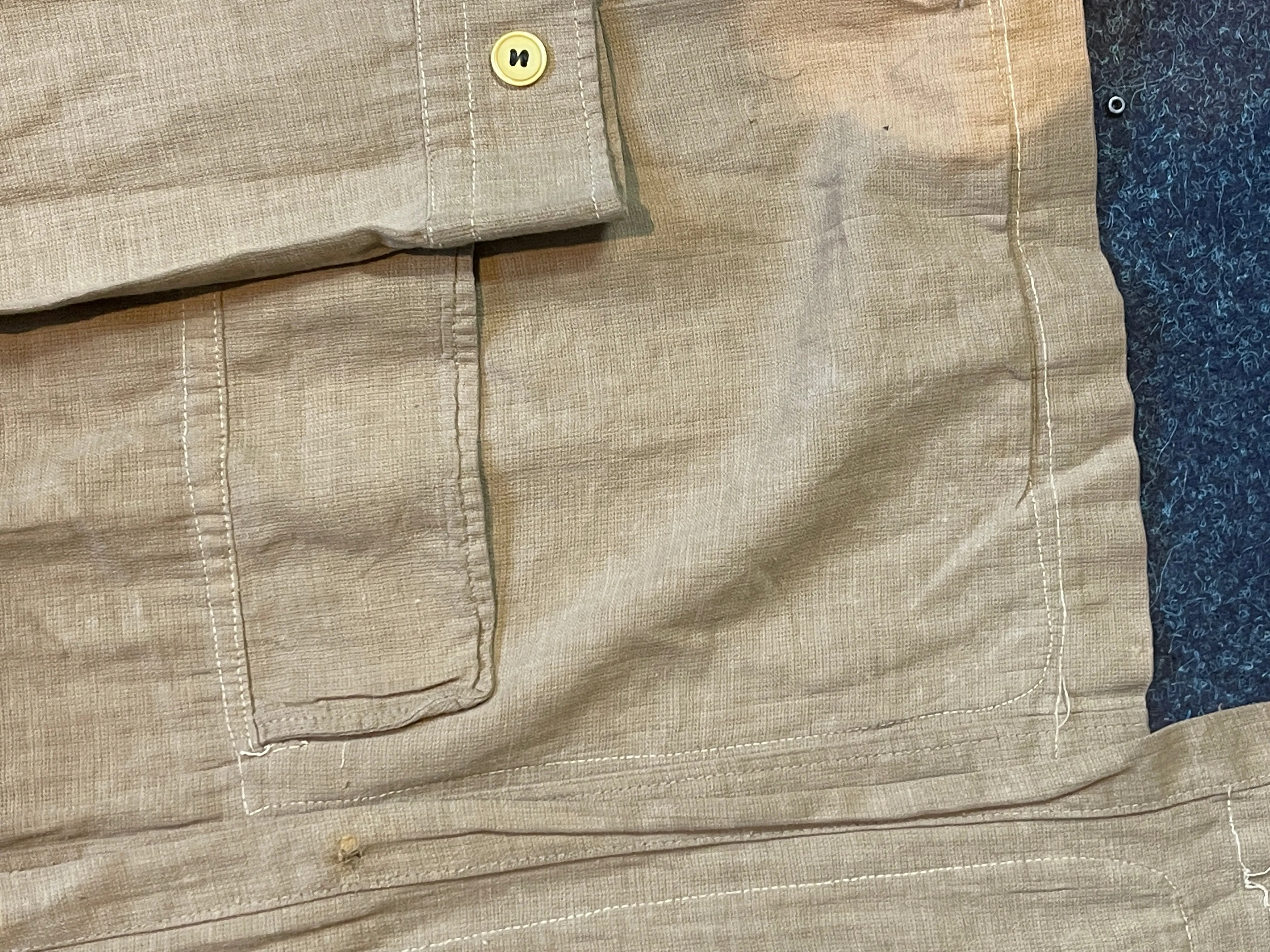 WW2 British KD Khaki Bush Airtex shirt.