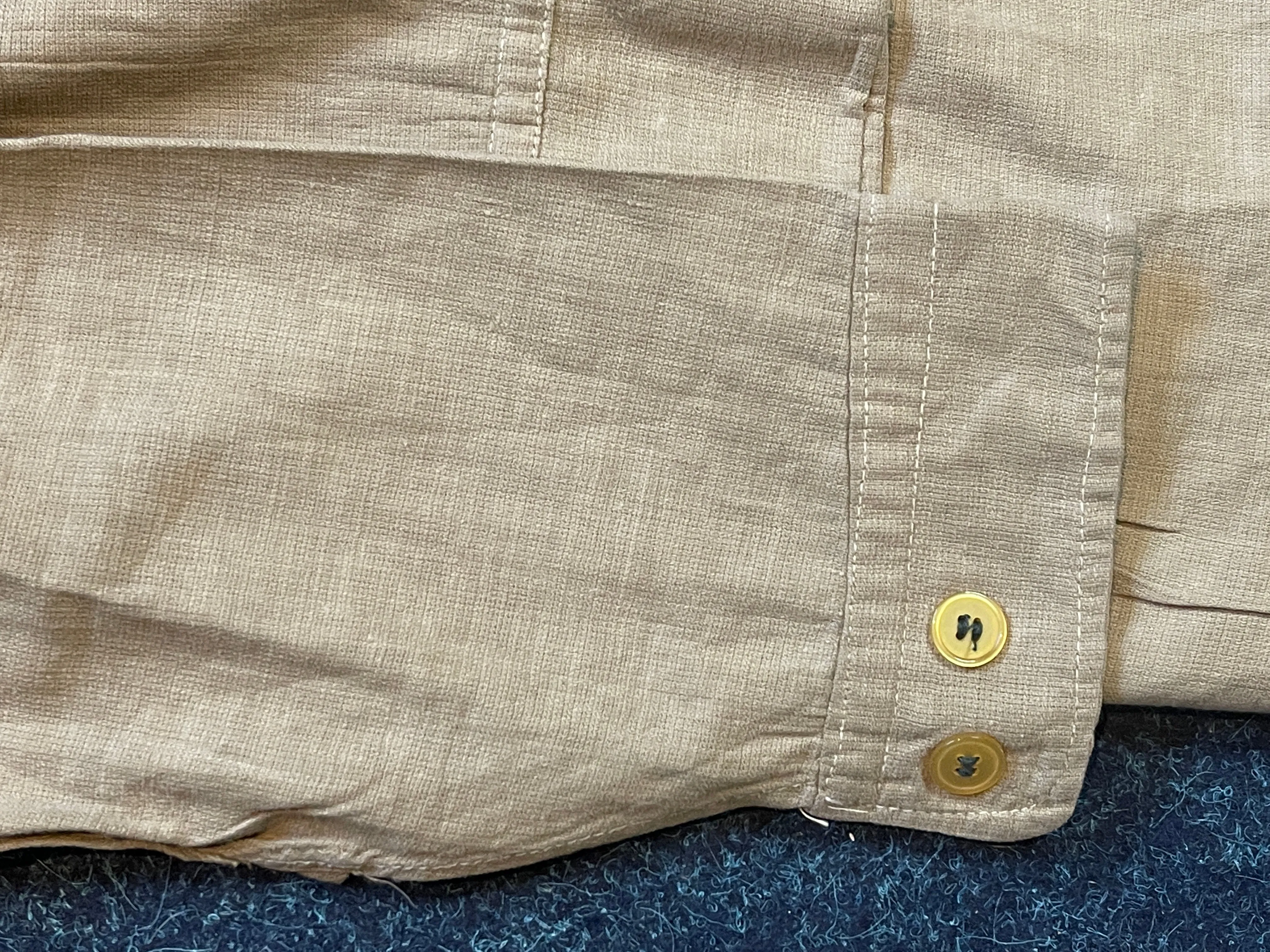 WW2 British KD Khaki Bush Airtex shirt.