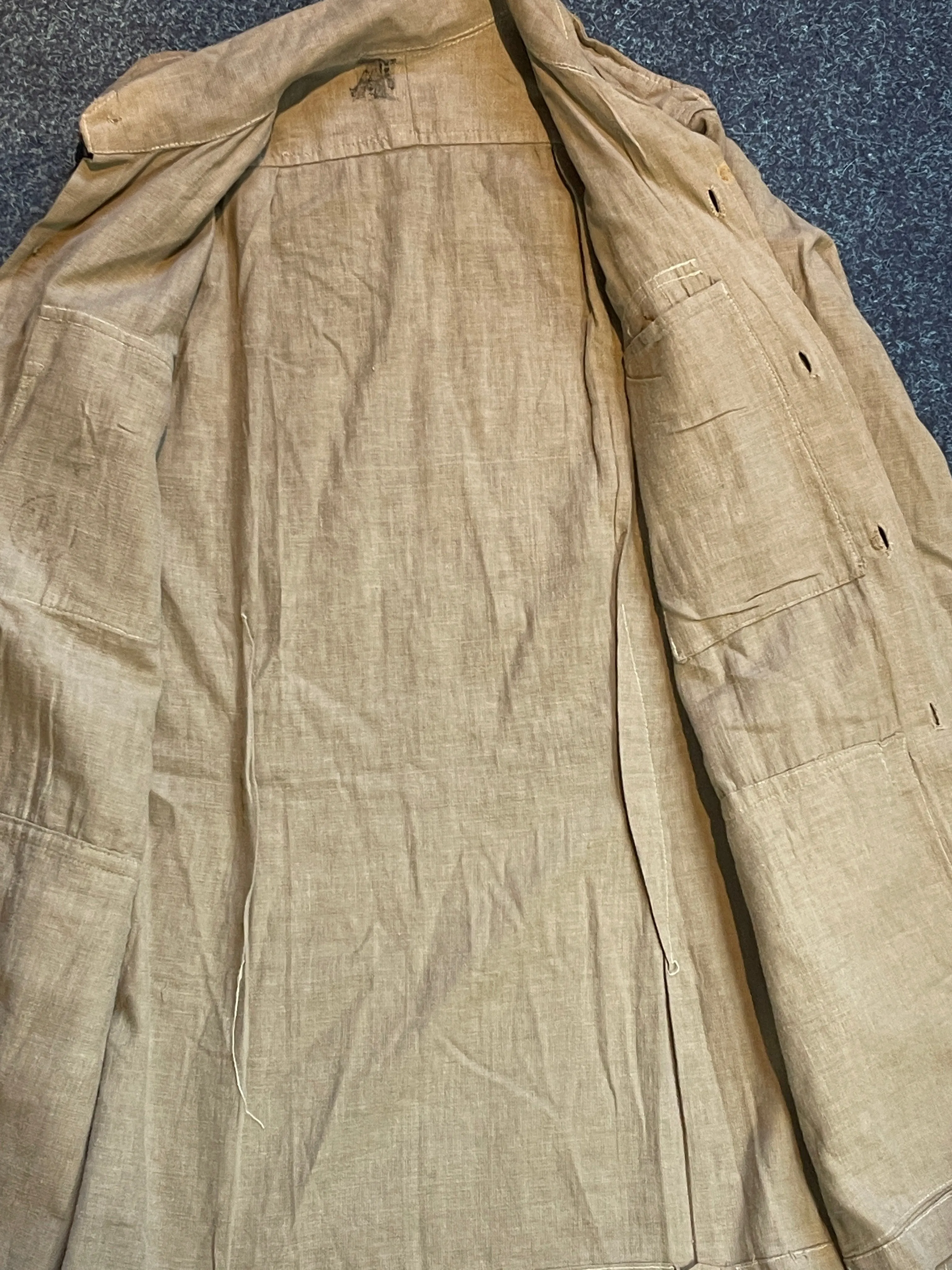 WW2 British KD Khaki Bush Airtex shirt.