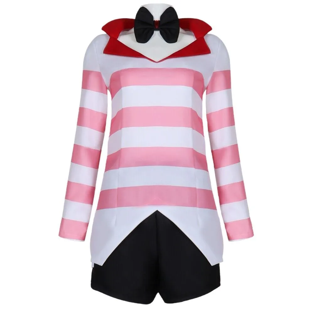 Xcoser Hazbin Hotel Angel Dust Cosplay Costume Outfits Halloween Carnival Suit Uniform