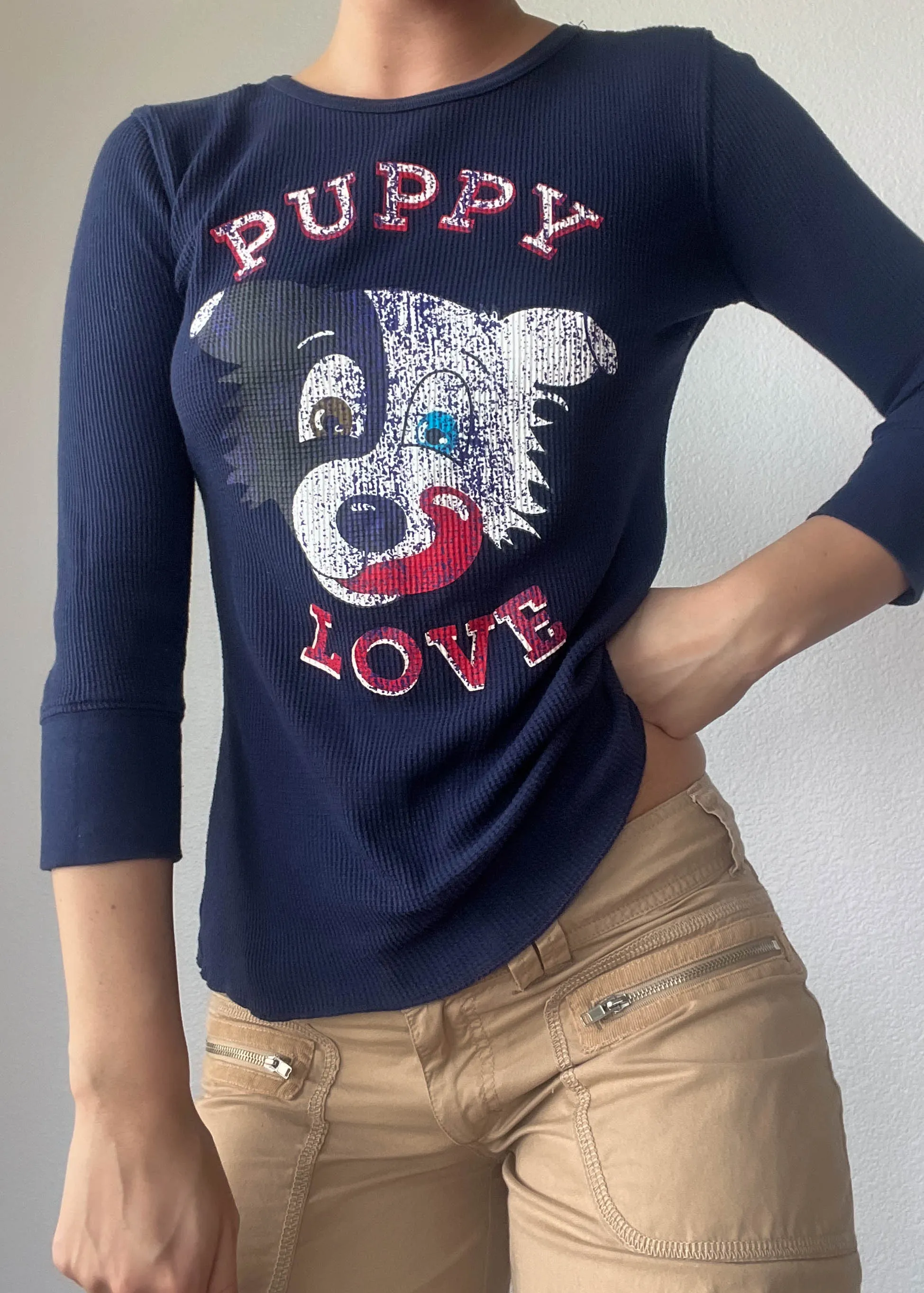 Y2k Graphic Puppy Thermal (S)