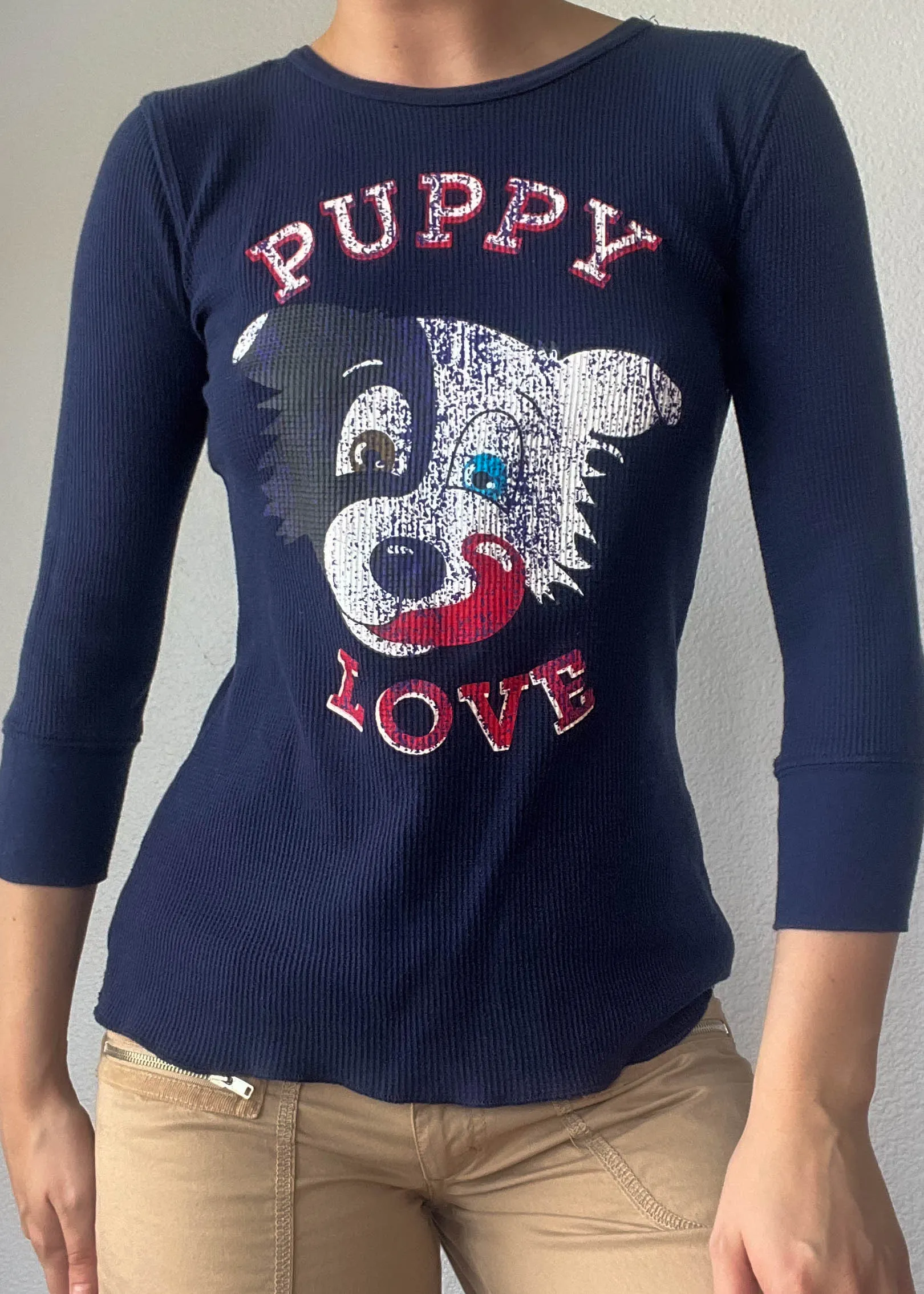 Y2k Graphic Puppy Thermal (S)